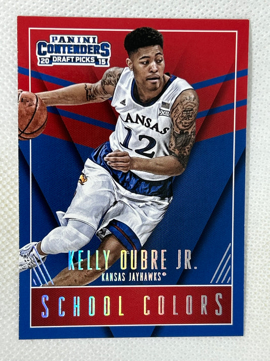 2015-16 Panini Contenders Draft Picks School Colors Rookie Card Kelly Oubre Jr. #2 Kansas Jayhawks