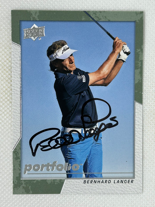2024 Upper Deck Golf Portfolio #9 Bernhard Langer Signed Card