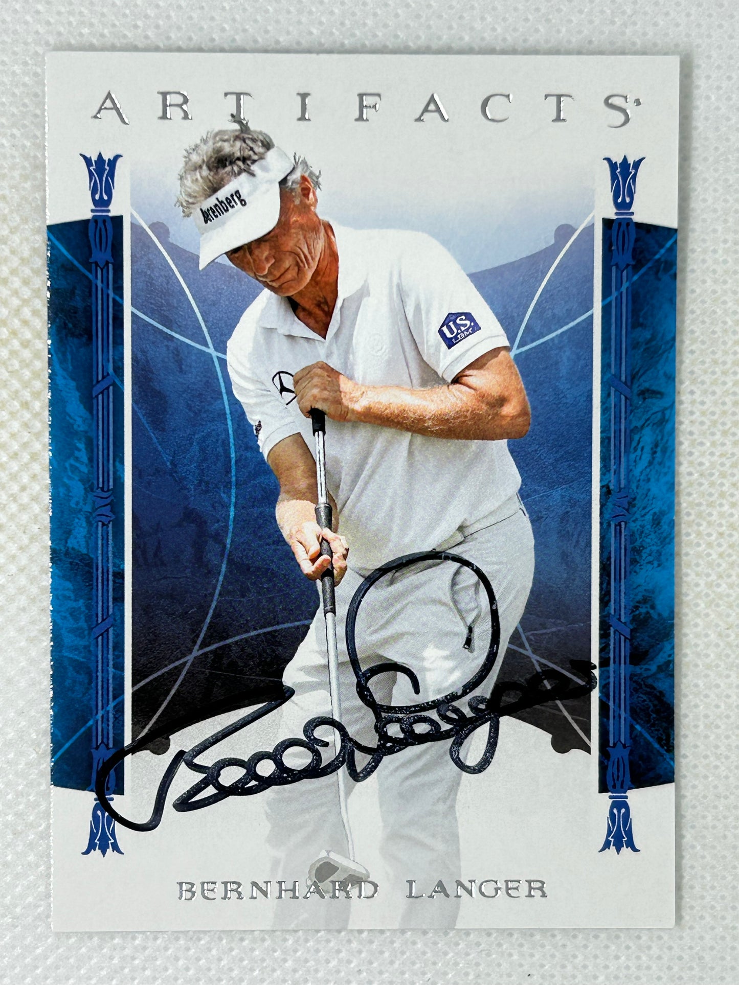 2024 Upper Deck Portfolio Golf Artifacts #23 Bernhard Langer Signed Card
