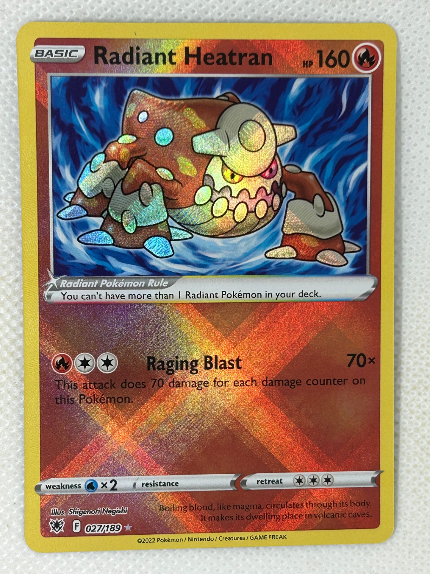Pokémon TCG Astral Radiance - Radiant Heatran 027/189