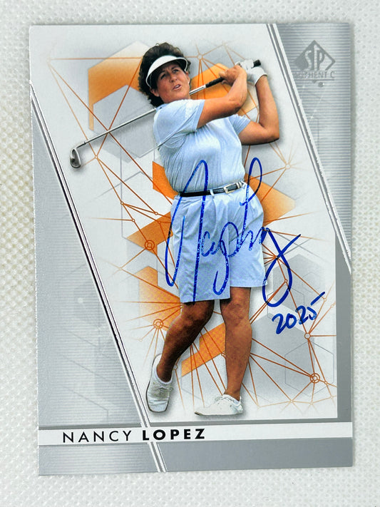 2024 Upper Deck Portfolio SP Authentic Golf Nancy Lopez #11 Signed Card