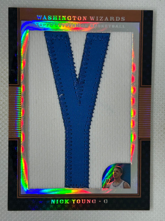 2008 Topps Letterman Basketball Nick Young Letter Y #LP-NY /5 Washington Wizards