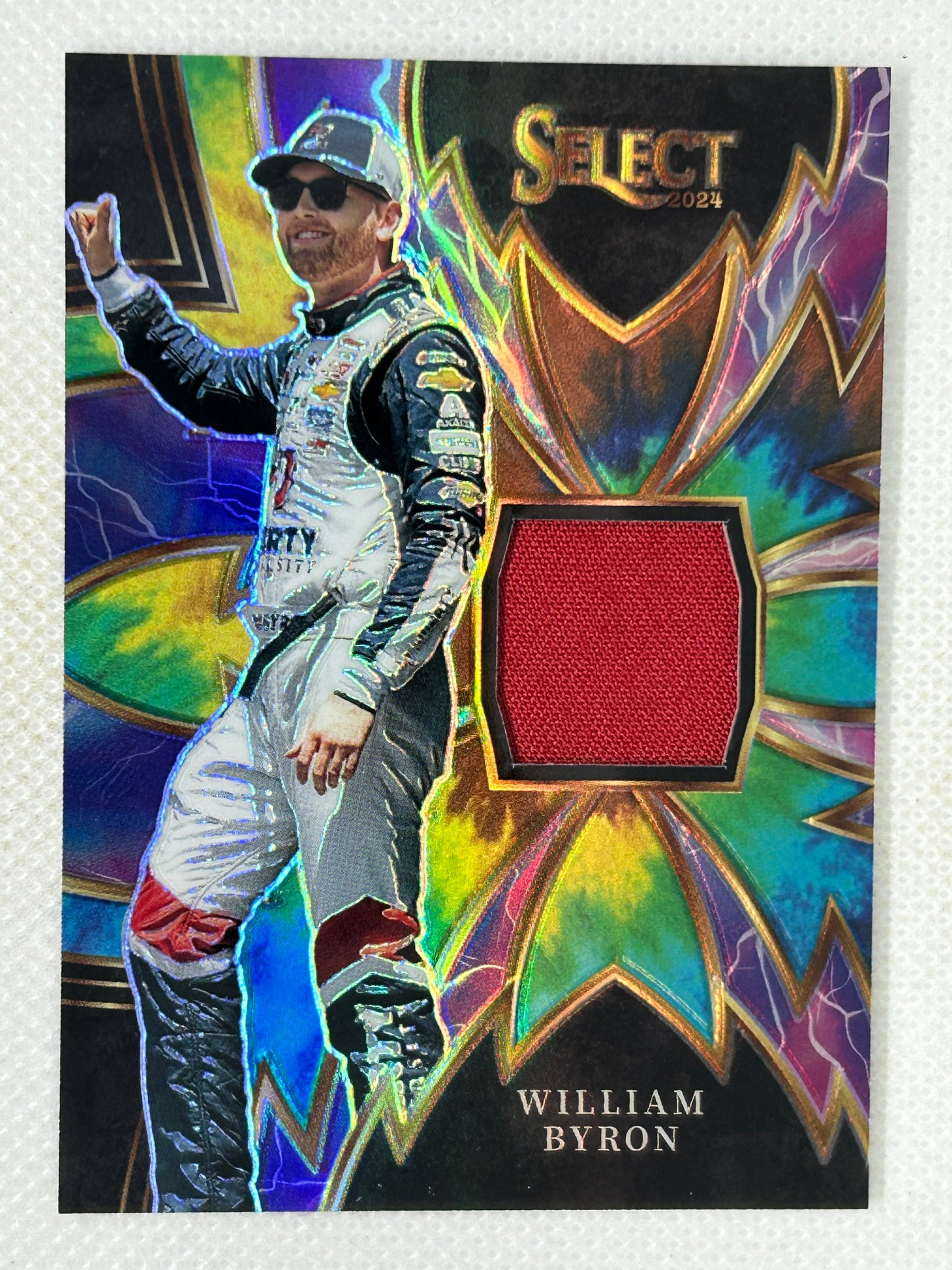 2024 Panini Prizm Select Sparks Tie-Die Relic #S-WBY /25 William Byron