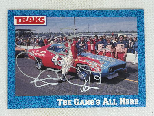 1991 Traks Richard Petty The Gang's All Here (1972 Highlights) #6 Signed Card