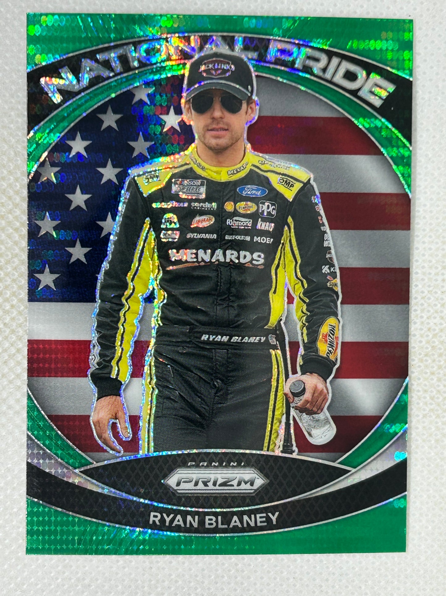 2024 Prizm NASCAR National Pride Green Pulsar /25 Ryan Blaney #6