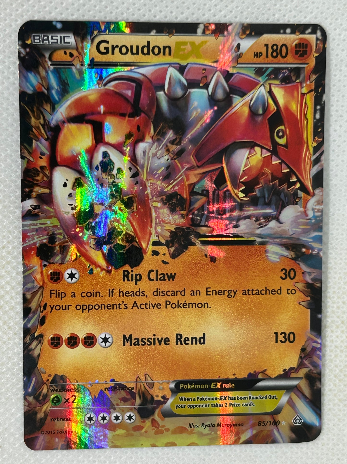 Pokémon Primal Clash XY Ultra Rare EX - Groudon 085/160