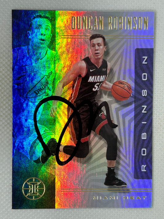 2019-20 Panini Illusions Duncan Robinson Rookie Card #66 Miami Heat Signed Card