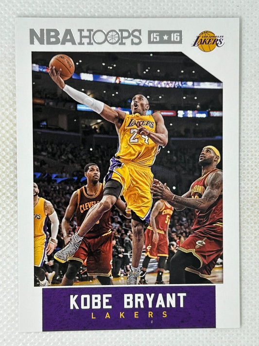 2015-16 Panini NBA Hoops Kobe Bryant LeBron James #172 Los Angeles Lakers Cleveland Cavaliers