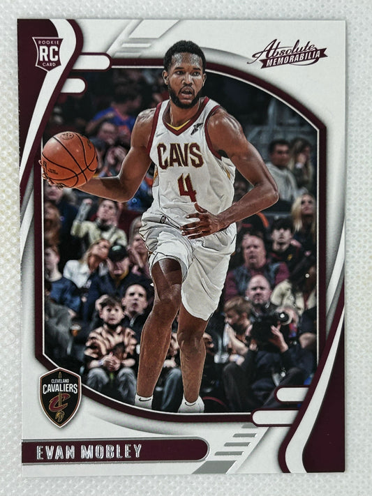 2021-22 Panini Absolute Memorabilia Evan Mobley Rookie Card #211 Cleveland Cavaliers
