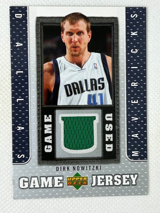 2007-08 Upper Deck Game Jersey Dirk Nowitzki #GJ-DN Dallas Mavericks