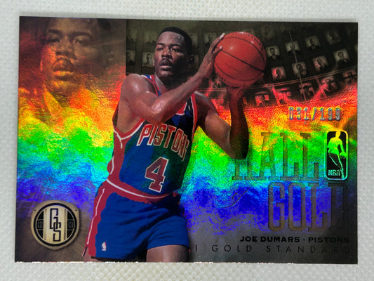 2012-13 Panini Gold Standard Hall of Gold /199 Joe Dumars #22 Detroit Pistons