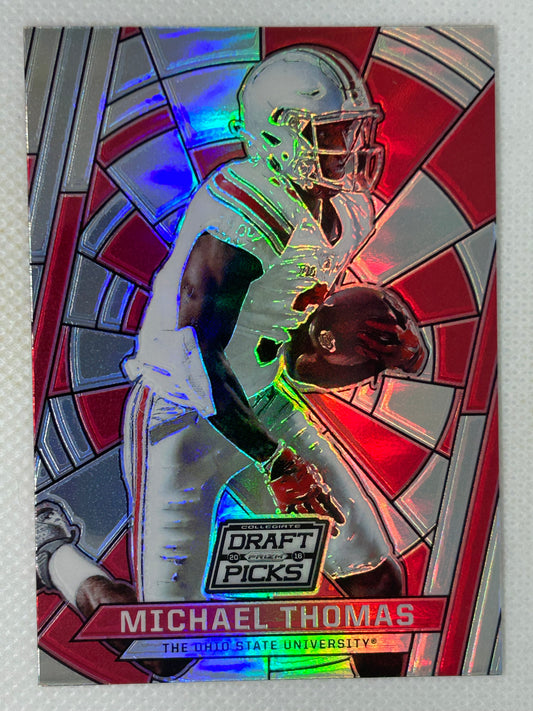 2016 Panini Prizm Stained Glass Prizm Case Hit Michael Thomas #94 Ohio State Buckeyes