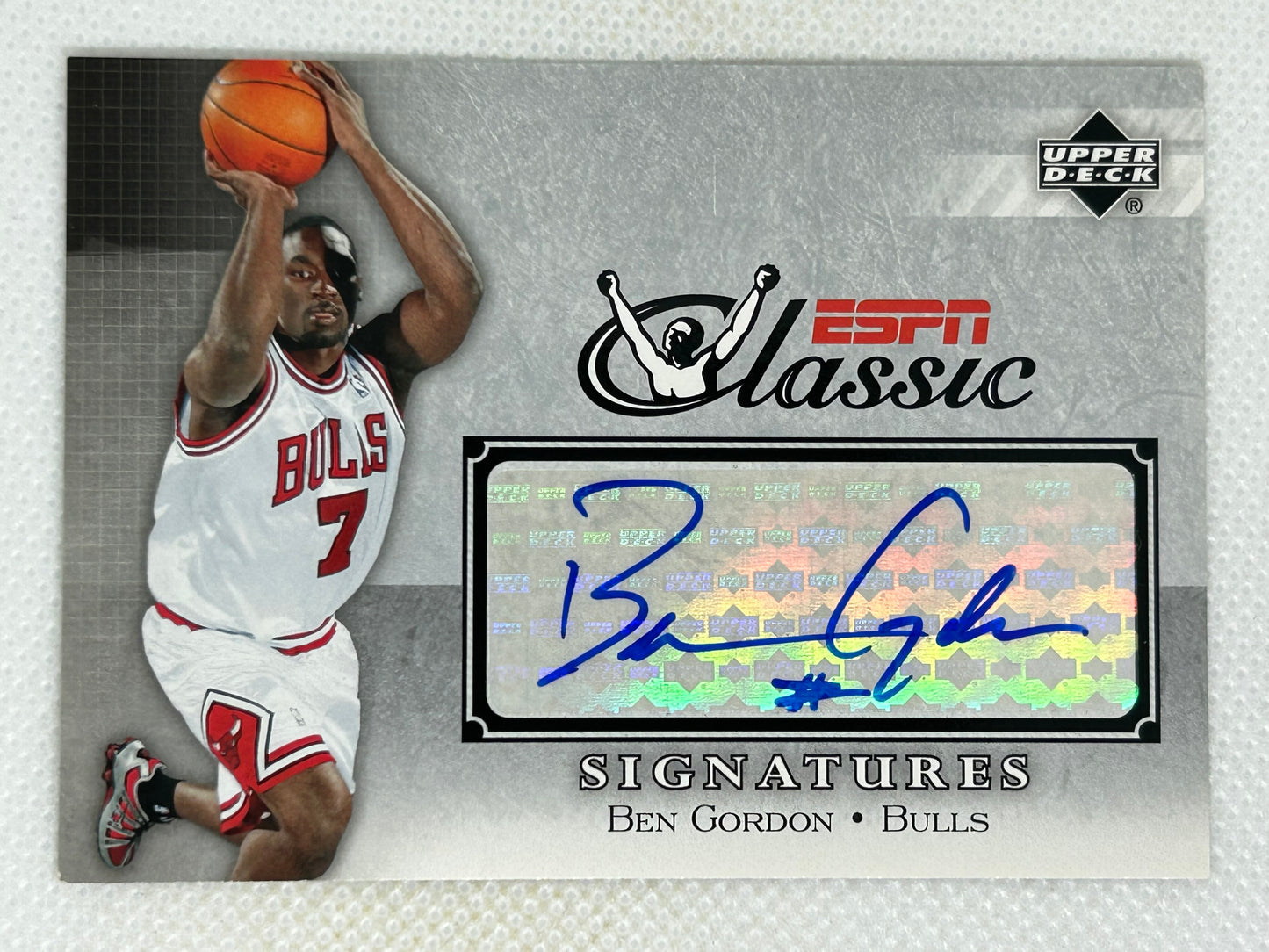 2004-05 Upper Deck ESPN Classic Signatures Rookie Ben Gordon #SS-BG Chicago Bulls