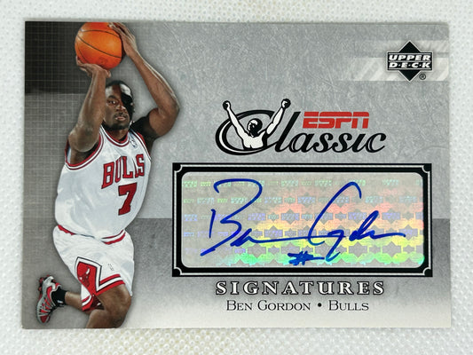 2004-05 Upper Deck ESPN Classic Signatures Rookie Ben Gordon #SS-BG Chicago Bulls