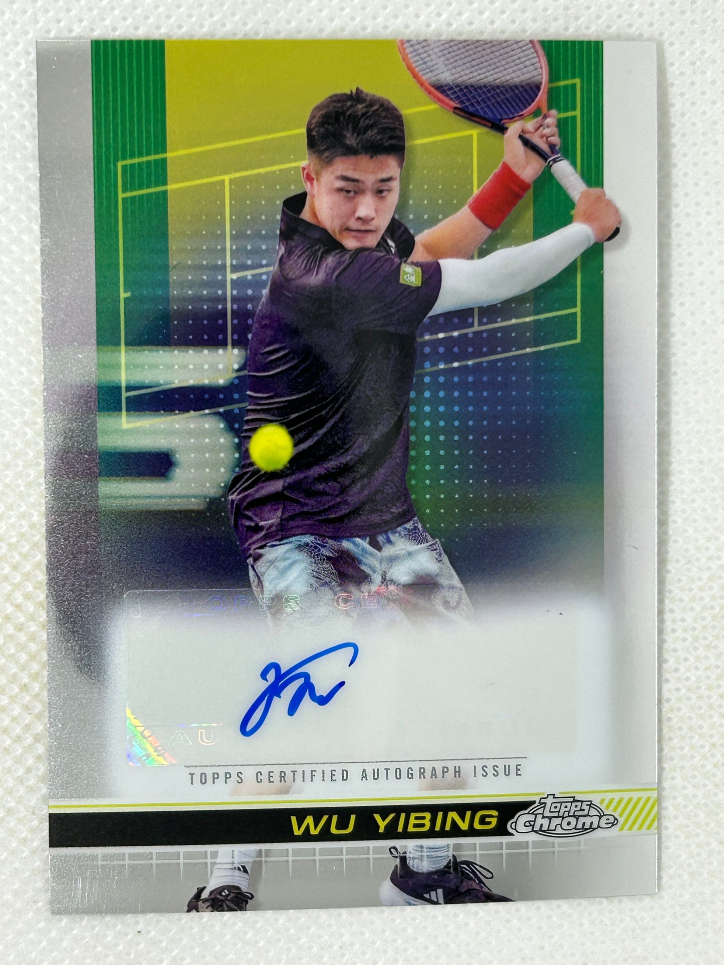 2024 Topps Chrome Tennis Autographs Wu Yibing #TCA-YWU