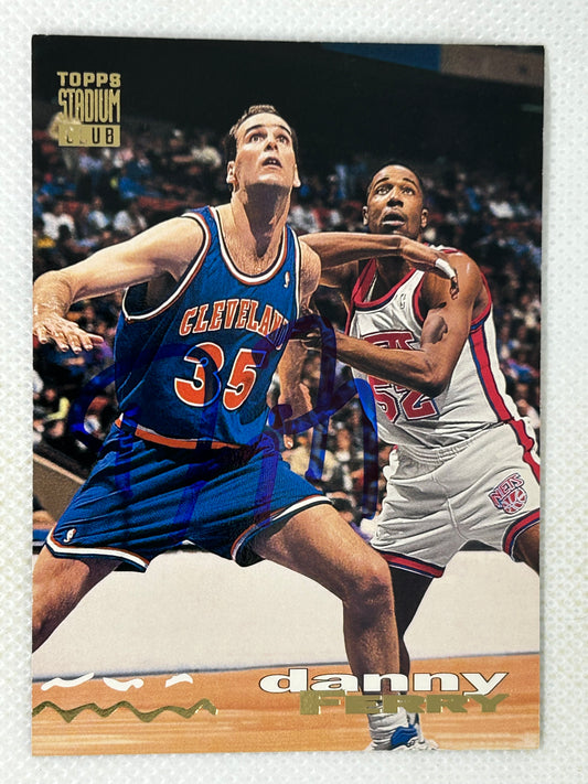 1993-94 Topps Stadium Club Danny Ferry #167 Cleveland Cavaliers Signed Card