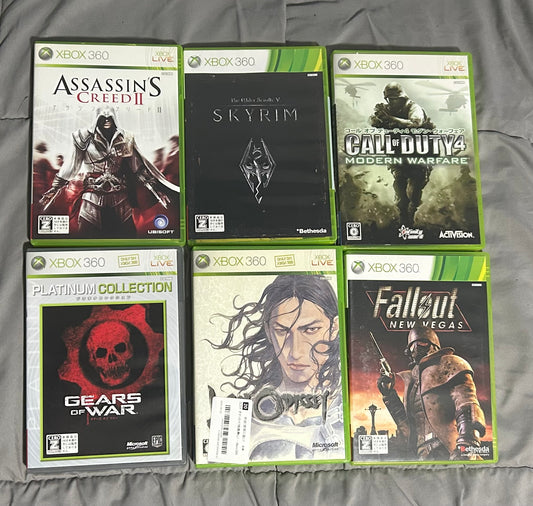 Lot of 5 Japanese Market Xbox 360 Games