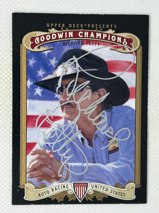 2012 Upper Deck Goodwin Champions #62 Richard Petty Signed Card
