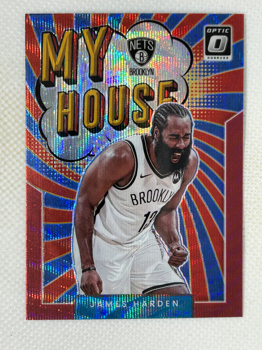 2021-22 Donruss Optic My House Asia Red Wave James Harden #13 Brooklyn Nets