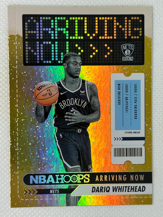 2023-24 Panini Hoops Dariq Whitehead Rookie Card Arriving Now Holo #17 Brooklyn Nets