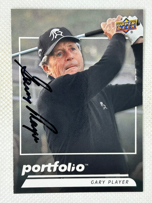 2024 Upper Deck Portfolio #175 Gary Player Signed Card
