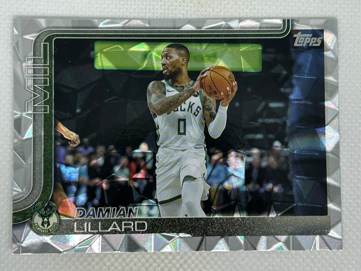 2025-26 Topps #55 Silver Diamanté Damian Lillard Milwaukee Bucks