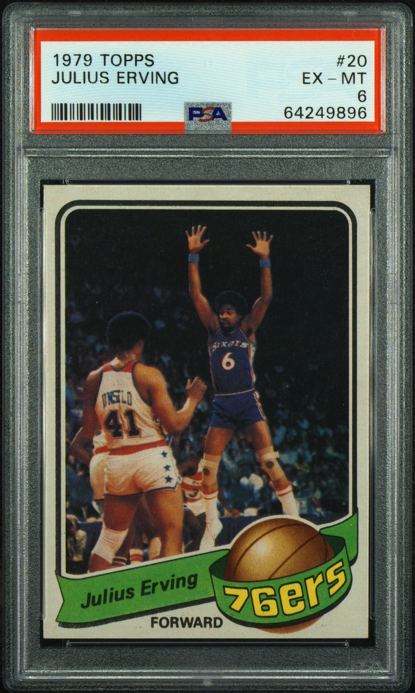 1979 Topps Julius Erving #20 PSA 6 Philadelphia 76ers