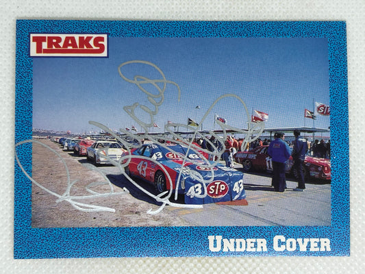 1991 Traks Richard Petty - Richard Petty #7 Signed Card
