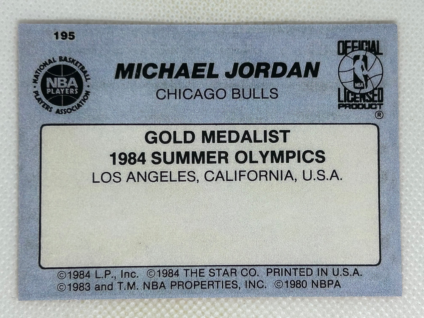 1984 Star #195 Michael Jordan Rookie Card With Autograph Chicago Bulls REPRINT