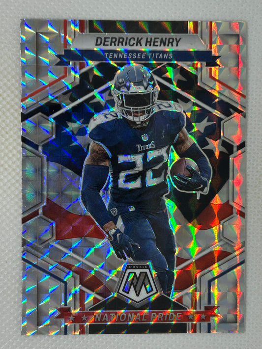 2023 Panini Mosaic National Pride Silver Prizm #262 Derrick Henry Tennessee Titans 🏈