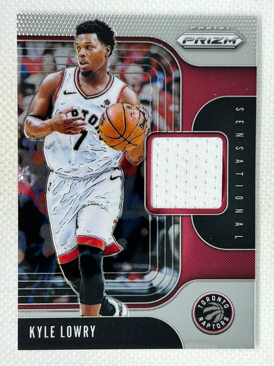 2019-20 Panini Prizm Sensational Swatches Game Worn Relic #SS-KLW Kyle Lowry Toronto Raptors