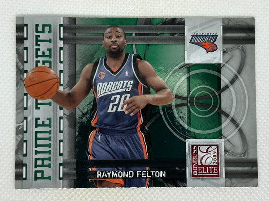 2009-10 Panini Donruss Elite Prime Targets #20 Raymond Felton Charlotte Bobcats