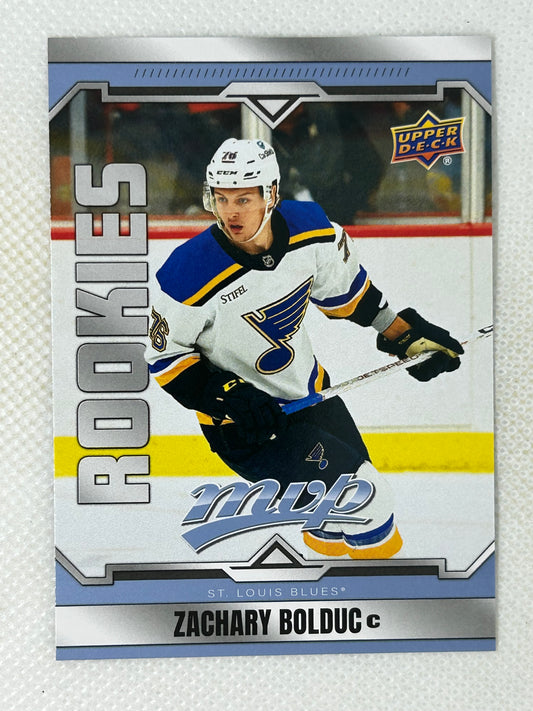 2024-25 Upper Deck MVP - SP Rookies Zachary Bolduc #230 St. Louis Blues
