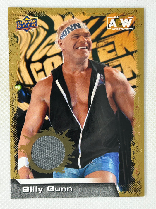 2022 Upper Deck AEW Billy Gunn Gold Mat Relic #28