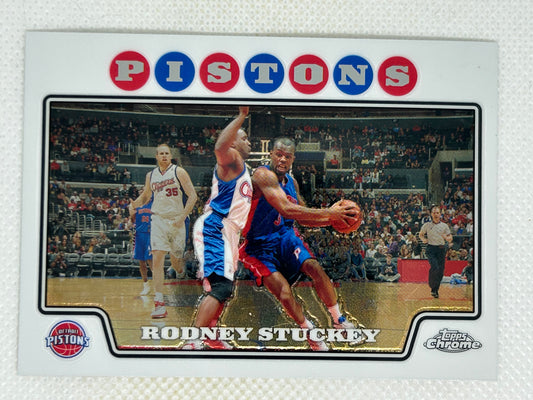 2008-09 Topps Chrome Rodney Stuckey #143 Detroit Pistons