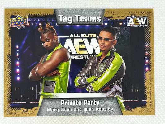 2022 Upper Deck AEW Wrestling Gold Tag Teams Private Party #88