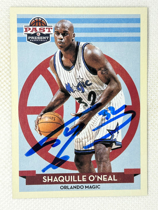 2012-13 Panini Past & Present #123 Shaquille O'Neal Orlando Magic Signed Card