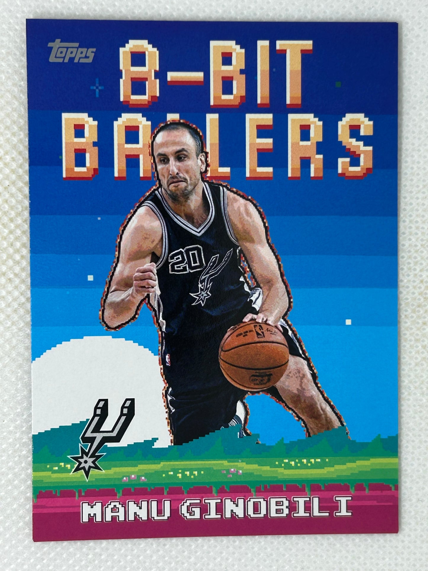2025-26 Topps 8-Bit Ballers #8B-29 Manu Ginobili San Antonio Spurs