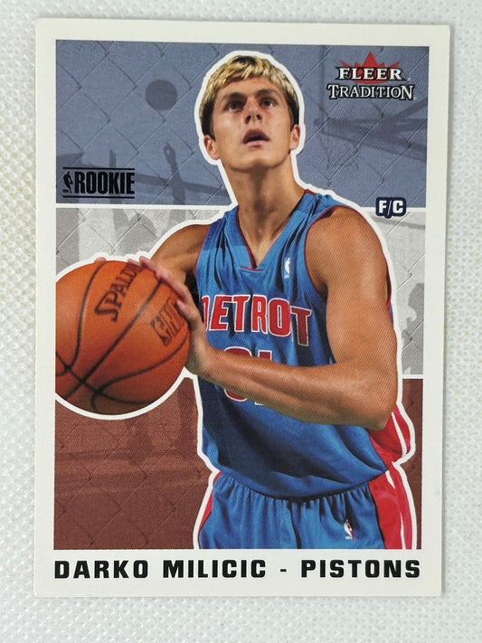 2003-04 Fleer Tradition Rookie Card #262 Darko Milicic Detroit Pistons