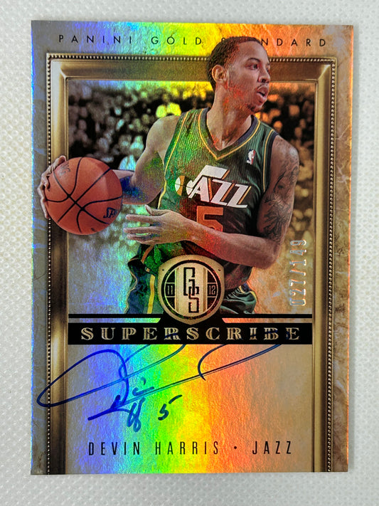 2011-12 Panini Gold Standard Superscribe Signatures /149 Devin Harris #27 Utah Jazz