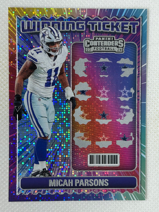 2024 Panini Contenders Micah Parsons Winning Ticket #20 Dallas Cowboys