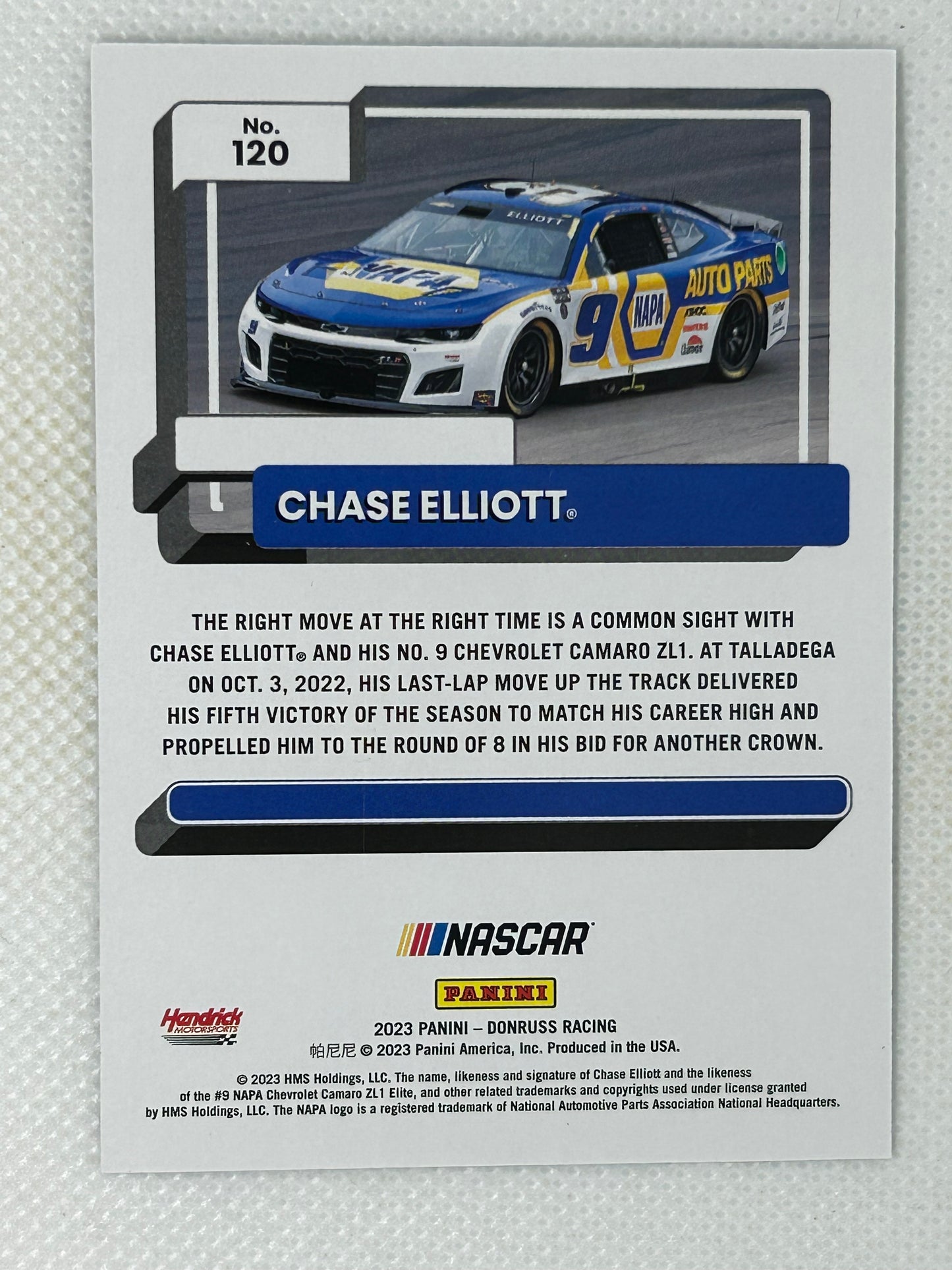 2023 Panini Donruss NASCAR Green #81 Chase Elliott /99