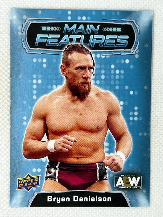 2022 Upper Deck AEW Wrestling Main Features Blue Parallel Bryan Danielson #MF 19