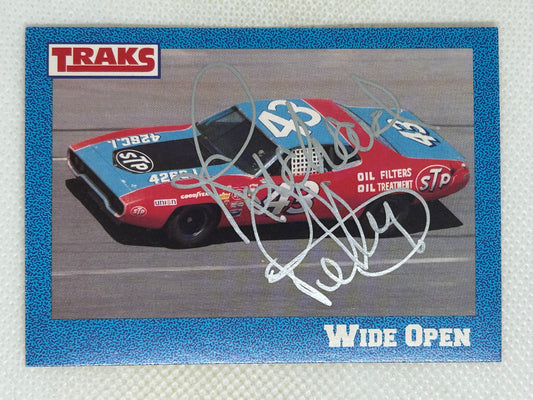 1991 Traks Racing Richard Petty #2 Wide Open Signed Card