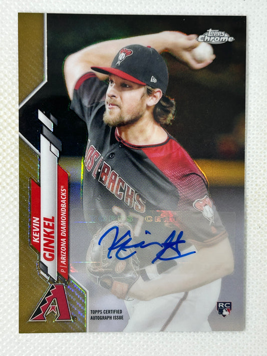 2020 Topps Chrome Update Gold /50 Rookie Autograph Kevin Ginkel #USA-KGI Arizona Diamondbacks