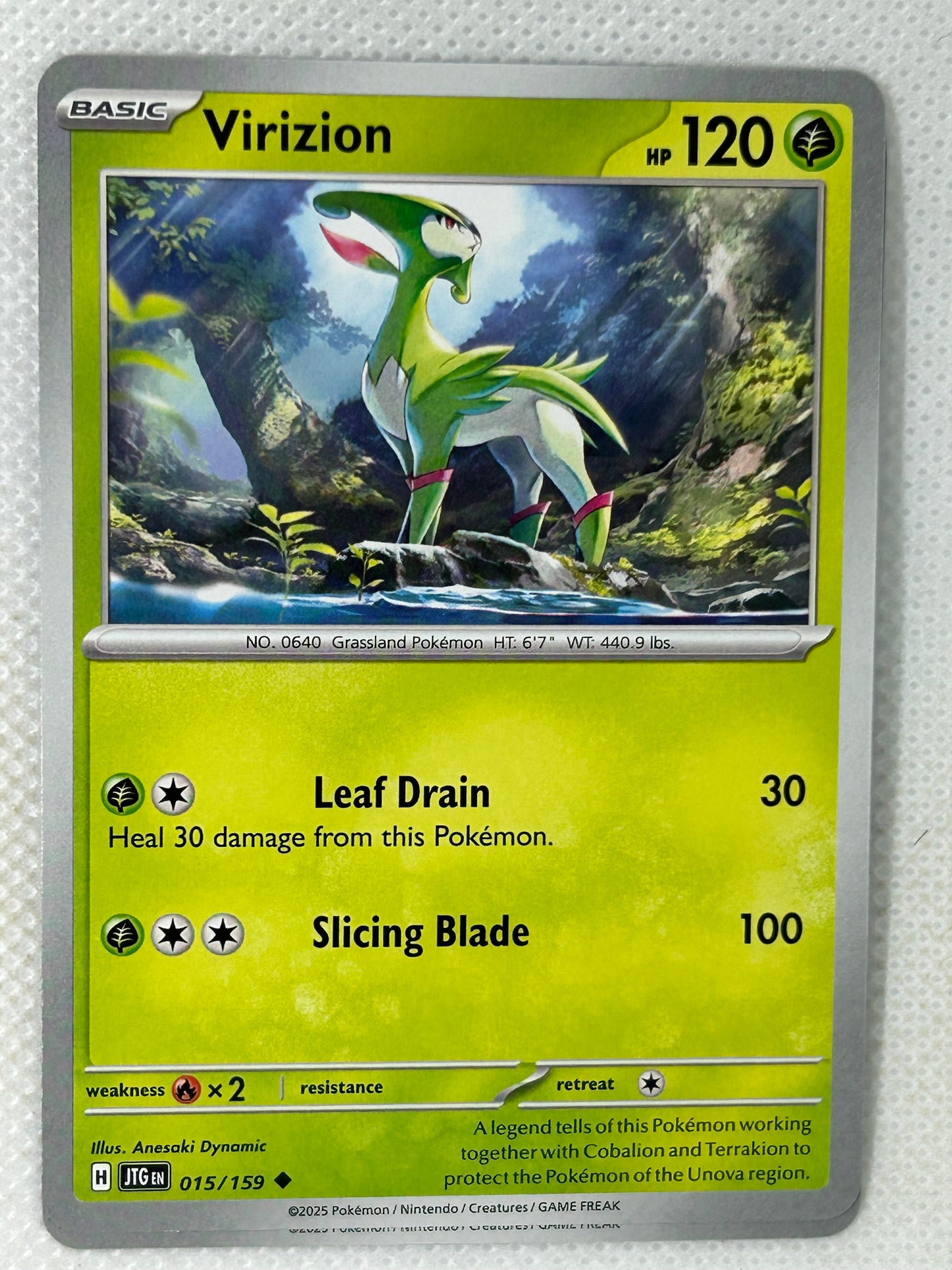 Pokémon Journey Together Common - Virizion 015/159