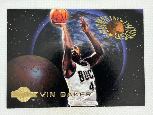 1994-95 Skybox Slammin' Universe Vin Baker #SU1 Milwaukee Bucks
