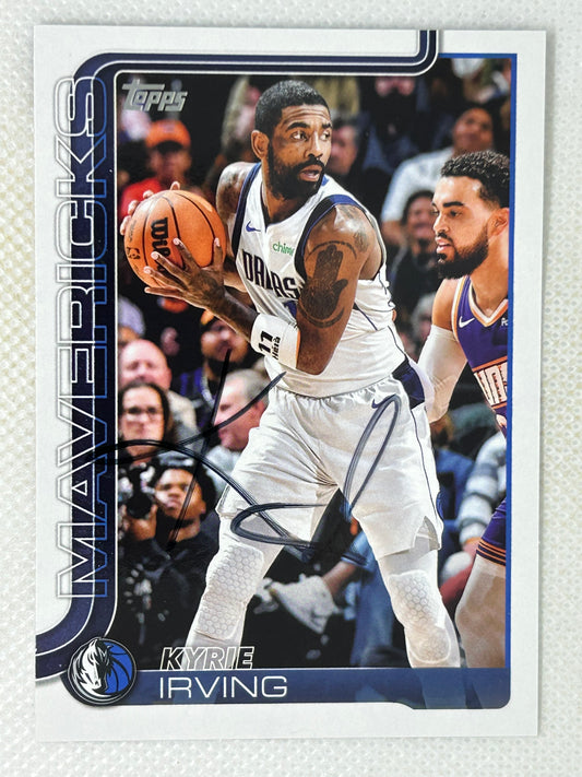 2025-26 Topps Flagship Basketball #168 Kyrie Irving Dallas Mavericks Signed Card
