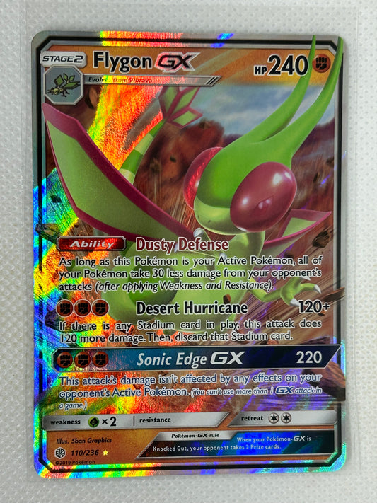 Flygon GX 110/236 Full Art Ultra Rare Pokémon 2019 Cosmic Eclipse