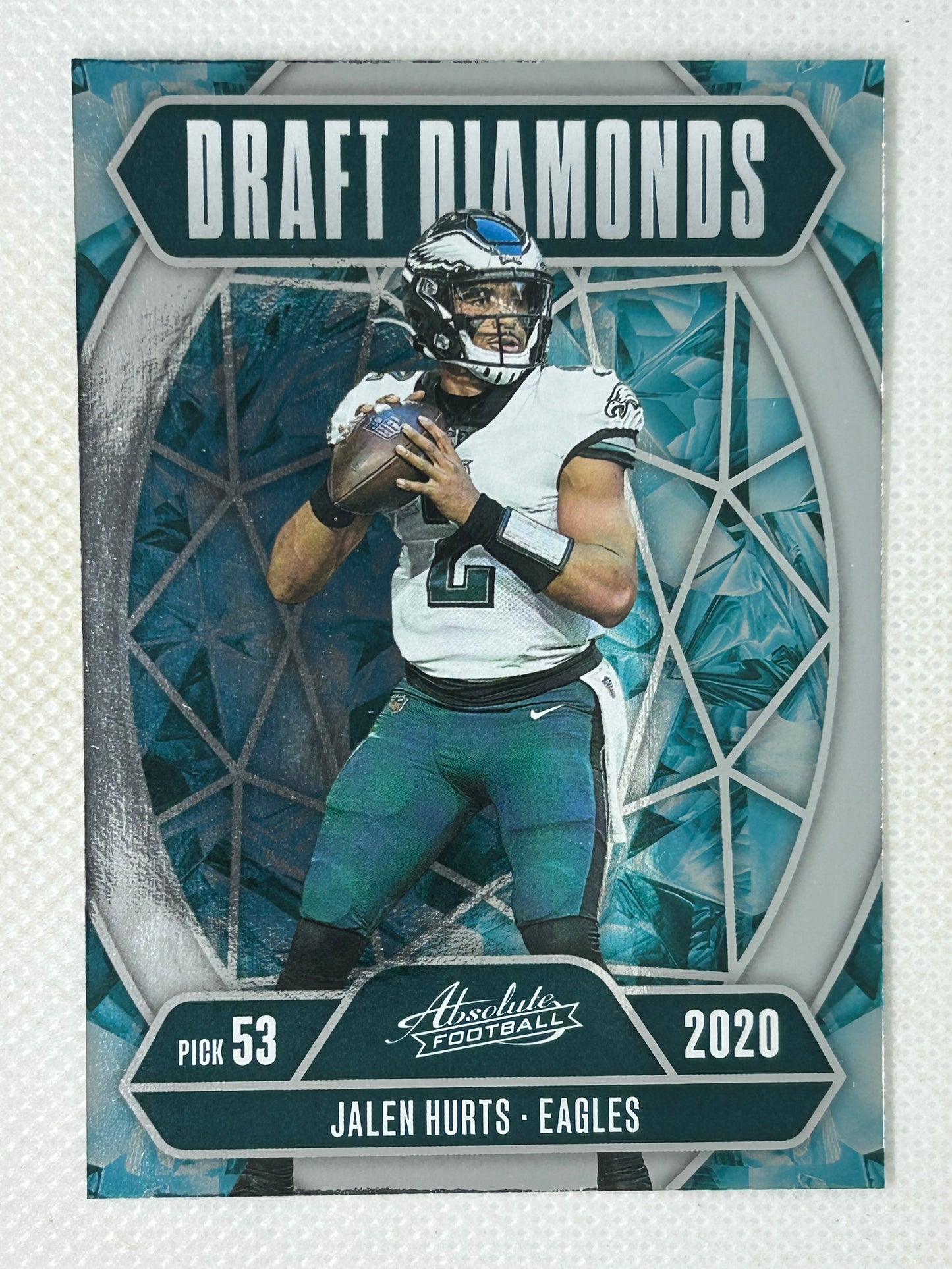 2025 Panini Absolute #DD-JHS Jalen Hurts Draft Diamonds Philadelphia Eagles